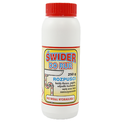 

Гранули для прочищення труб Свідер Swider do rur rozpusci 250g 30шт/ящ (Код : 00-00010985)
