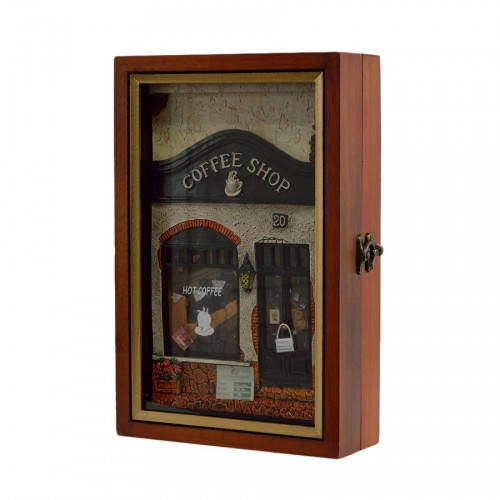 

Ключница настенная, деревянная "Coffee shop", 59999-60004 D