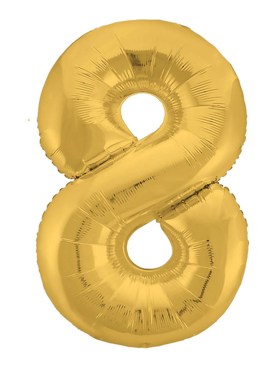 

Фольгована цифра Agura "8" Slim золото в упаковці