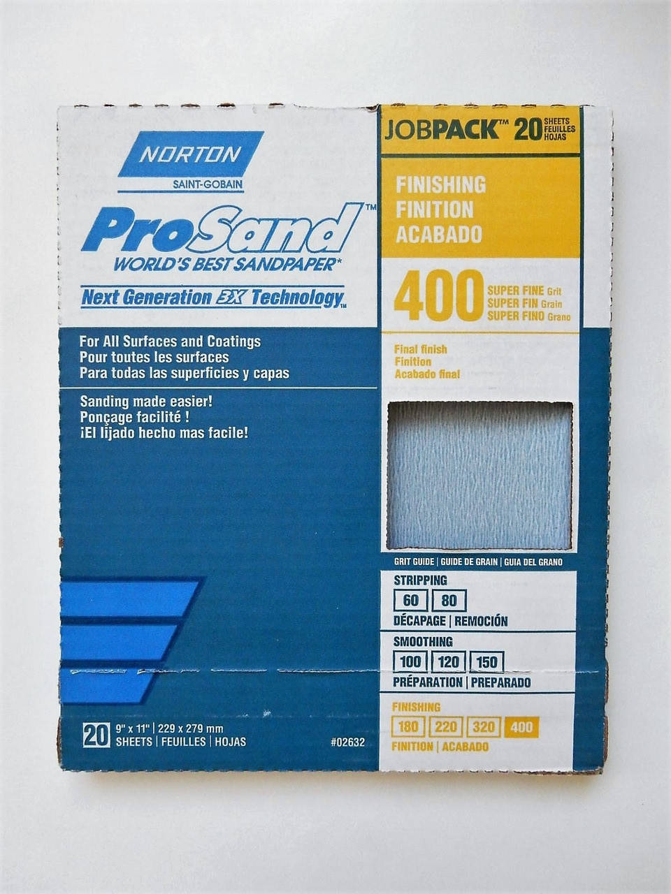 

Наждачная бумага лист Norton зернистость Р 400