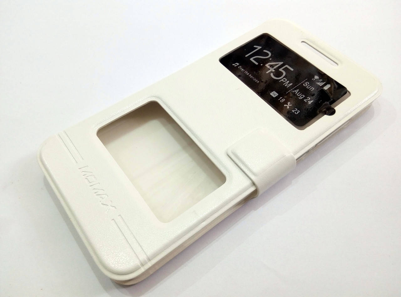 

Чехол книжка с окошками momax для HTC One A9 белый