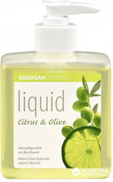 

Органическое бактерицидное жидкое мыло Sodasan Citrus-Olive 300 мл (4019886077361)