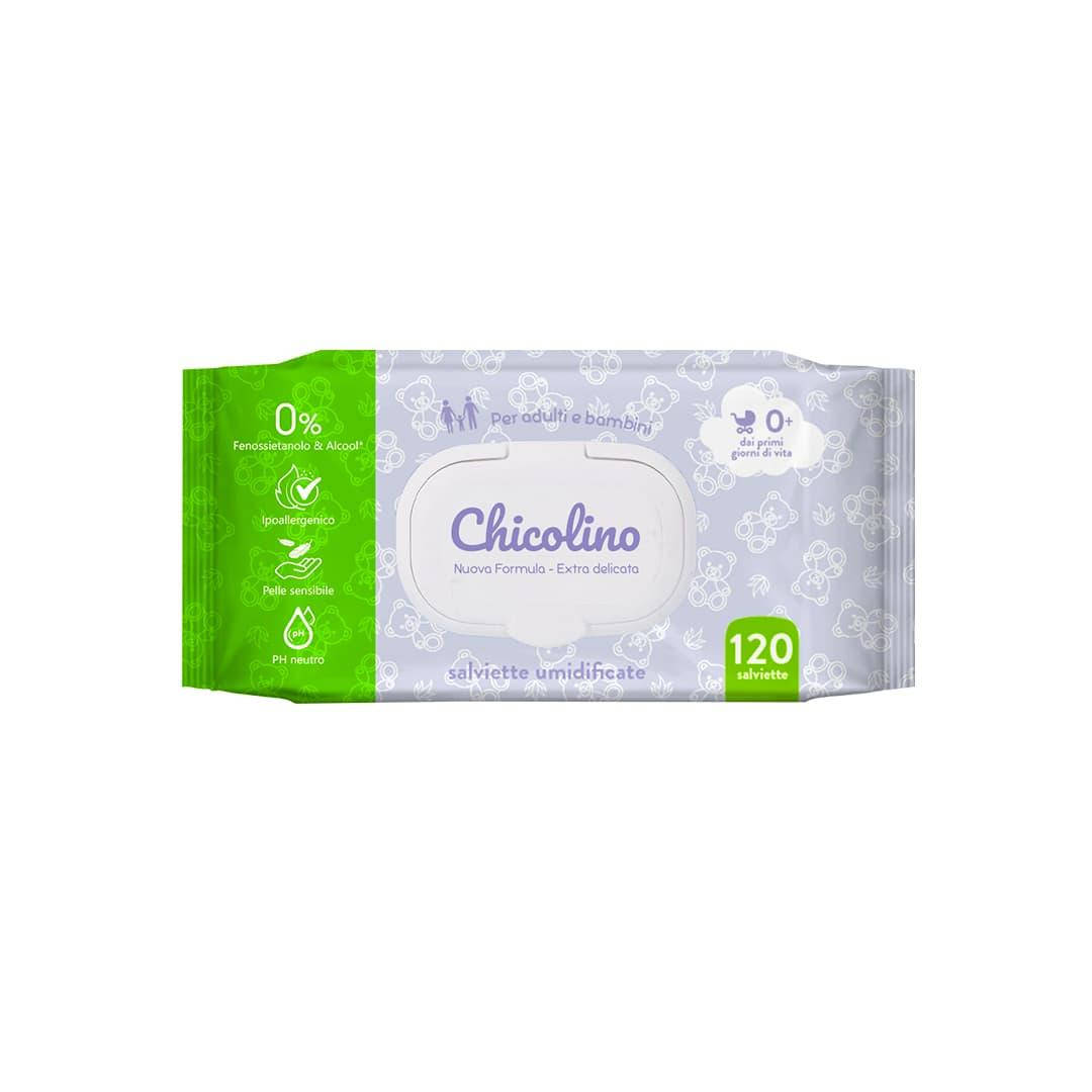 

Вологі серветки Chicolino 0+, 120шт