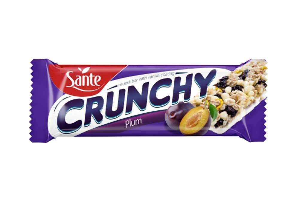 

Батончики-мюсли Crunhcy бар 40г со сливой в йогуртовой глазури Польша