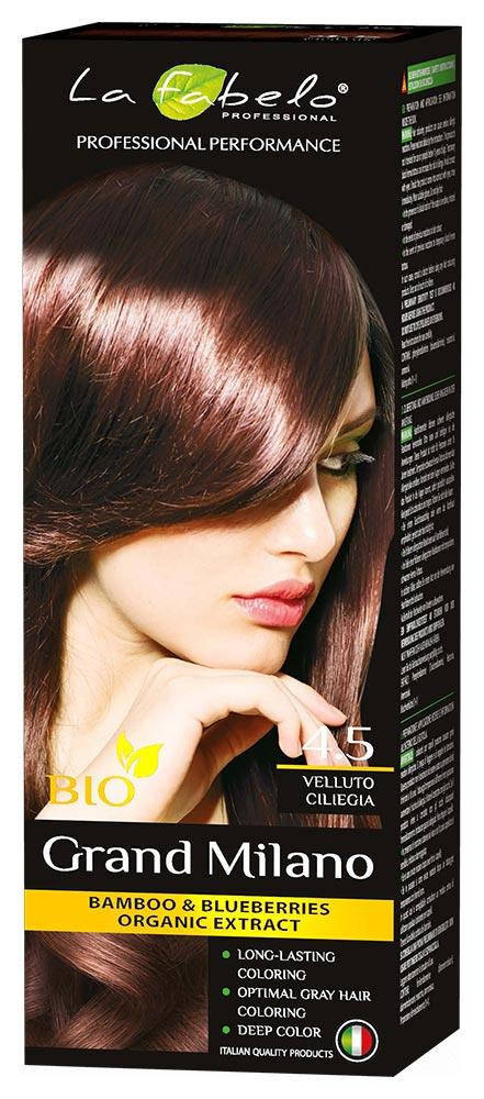 

Крем-краска для волос био 100мл тон 4.5 La Fabelo Professional