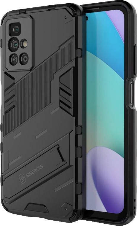 

Защитный чехол BIBERCAS Xiaomi Redmi 10 (с подставкой) (Сяоми Ксиаоми Редми 10), Черный