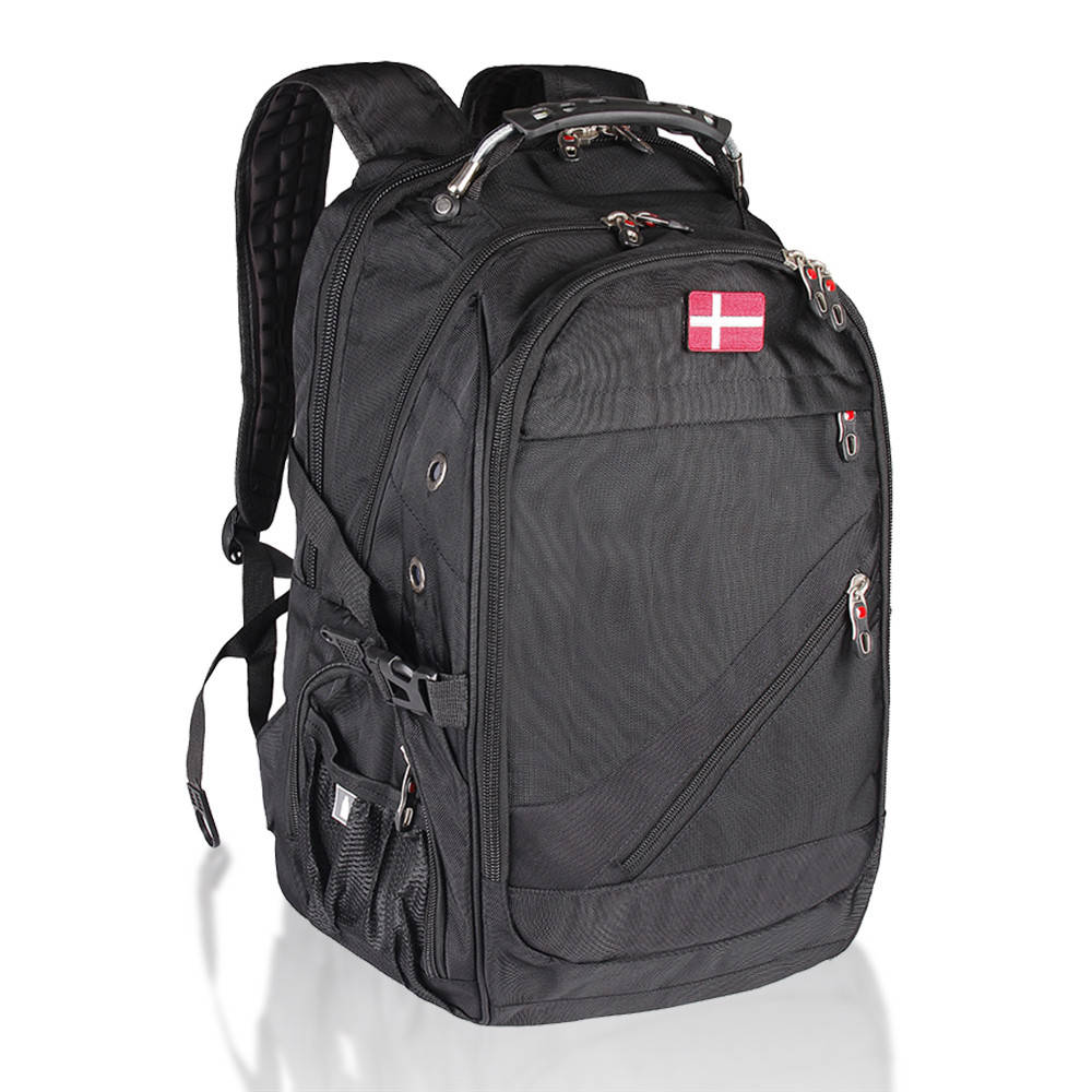 

Рюкзак Швейцарский 8810 с входом USB и AUX черный