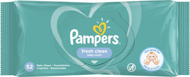 

Детские влажные салфетки Pampers Baby Fresh Clean, 52 шт.