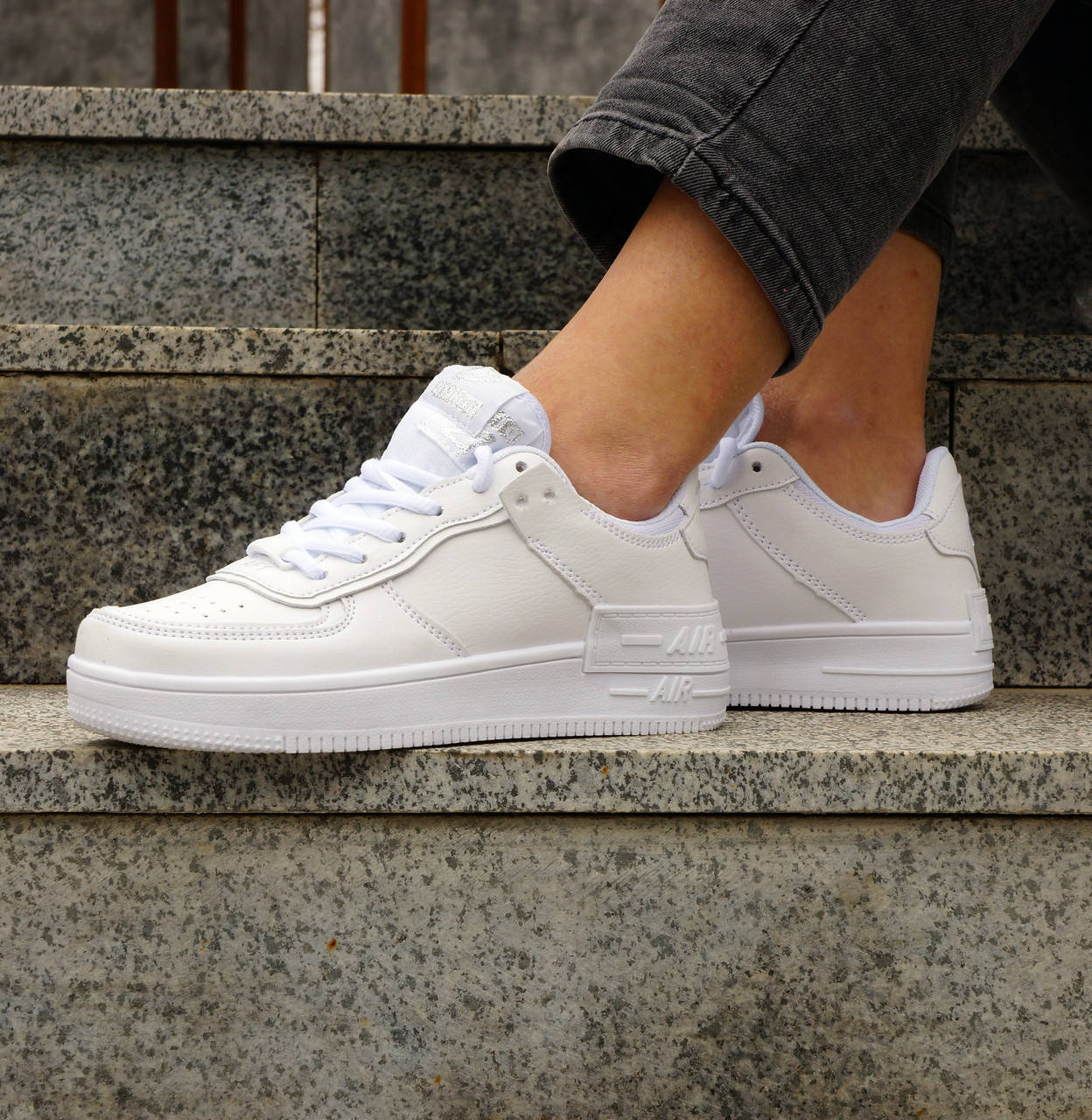 

Женские кроссовки в стиле Nike Air Force, Белый