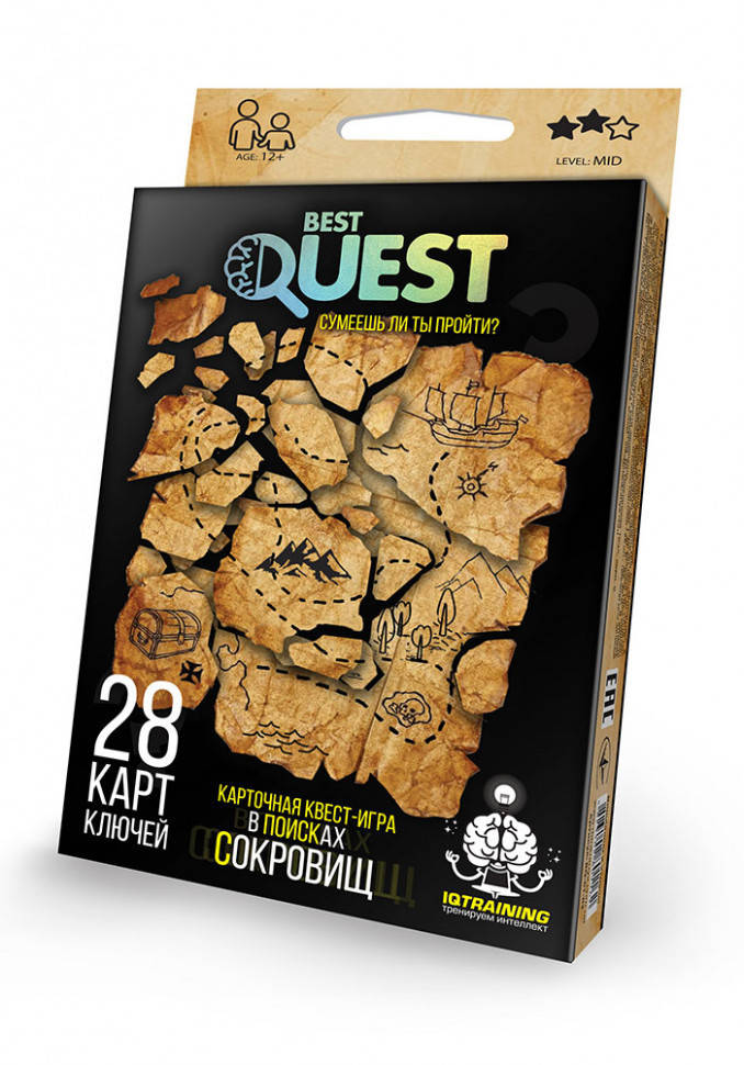 

Карточная квест-игра «Best Quest» на рус. языке Danko Toys (Желтый)