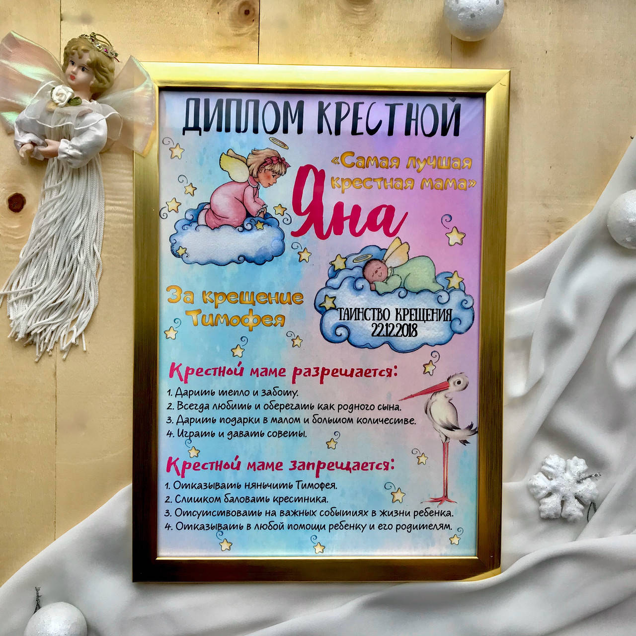 

Диплом крестной