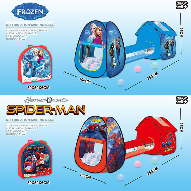 

Намет дитячий з тунелем Крижане серце або Spiderman 2025B-1/2027B-1