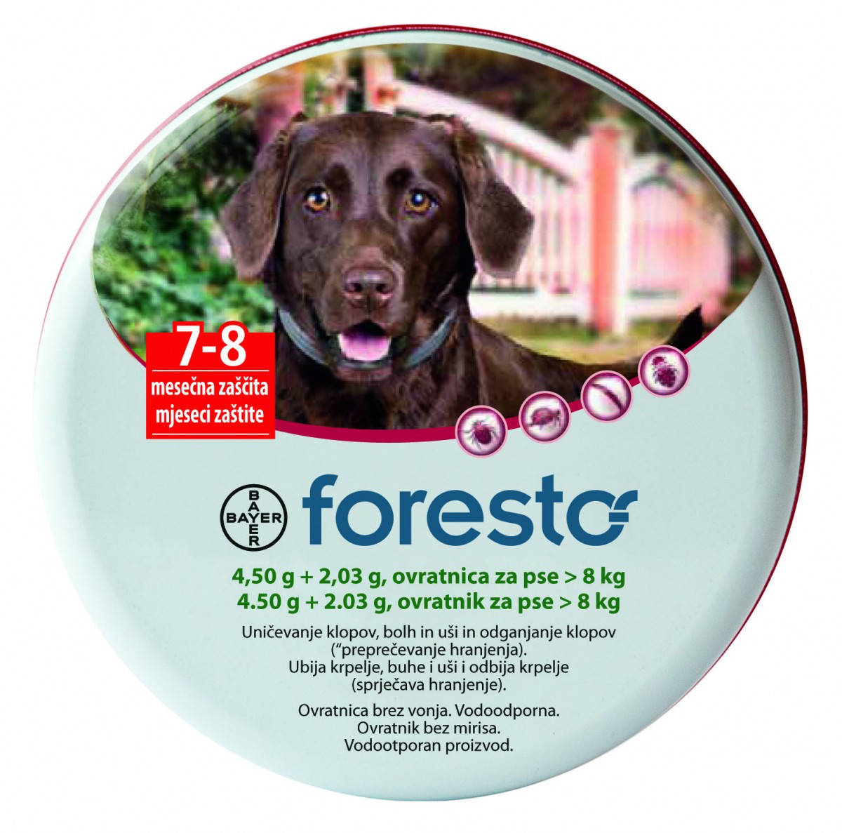 

Foresto (форесто) ошейник от блох и клещей для собак 70 см