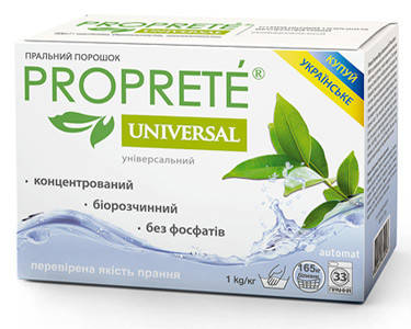 

Эко-порошок для стирки универсальный Proprete Universal 1 кг