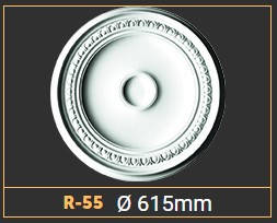 

Розетка потолочная R55 (615мм.), Белый