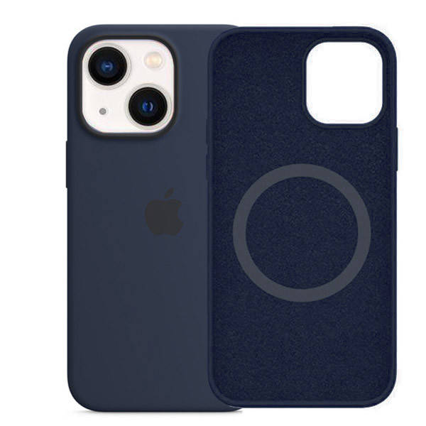 

Чехол-накладка Silicone case with MagSafe для IPhone 13 Dark blue (28) темно синий