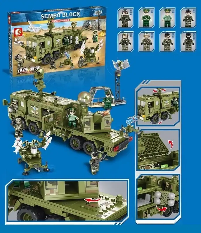 

Конструктор 105780 "Боевая техника", 1196 деталей, в коробке