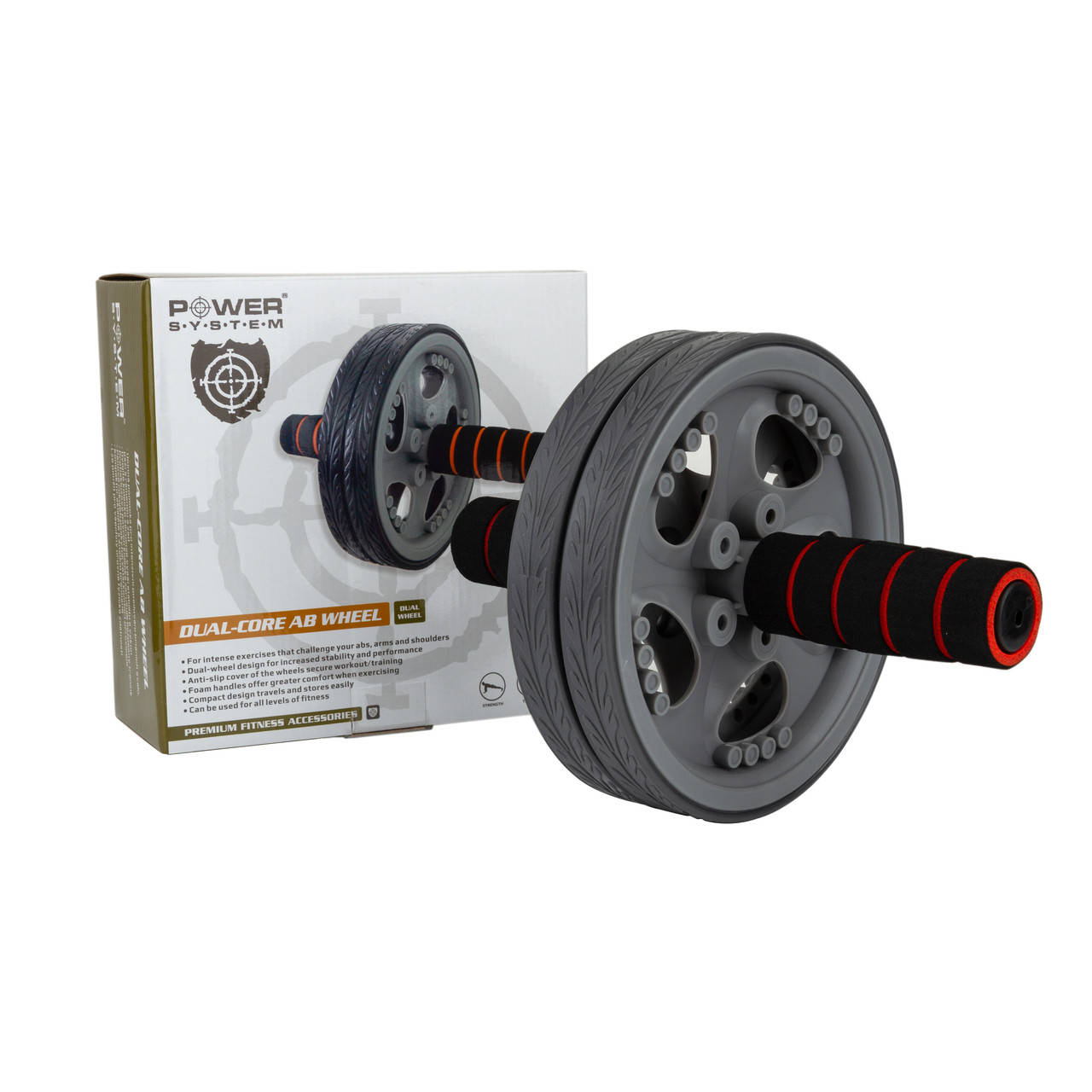 

Колесо для преса Power System Dual-Core Ab Wheel PS-4042, Черный