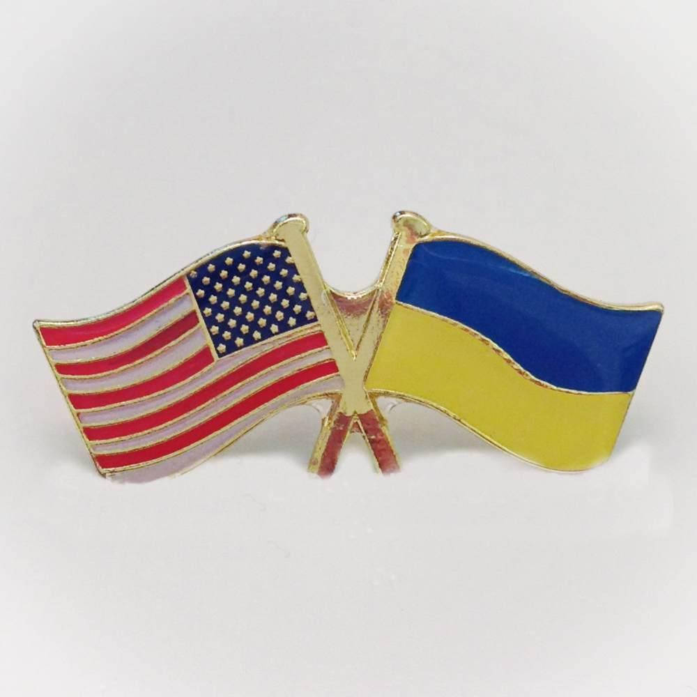 

Значок флаги Украина и США