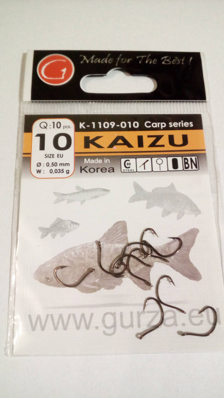 

Крючки Gurza Kaizu Size EU #10 уп. 10 шт.