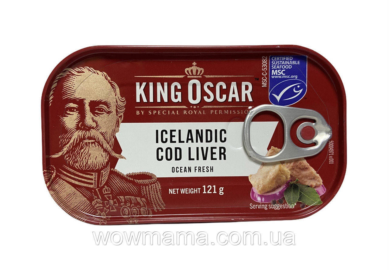 

Печінка тріски King Oscar 121 г 5901489034164