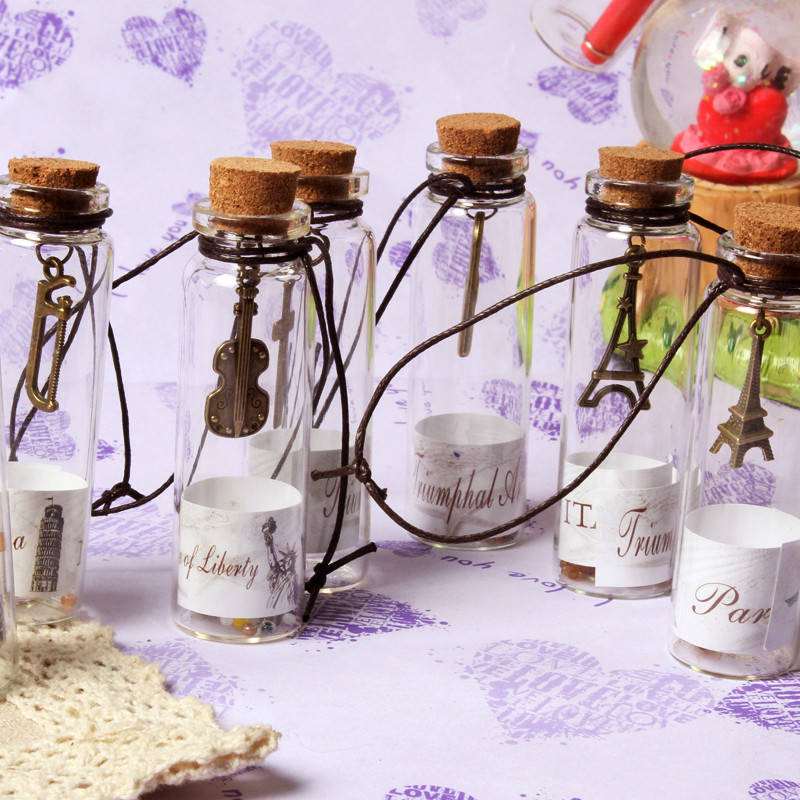 

Бутылочка пожеланий 12 шт Wishing bottle «Послание в бутылке»