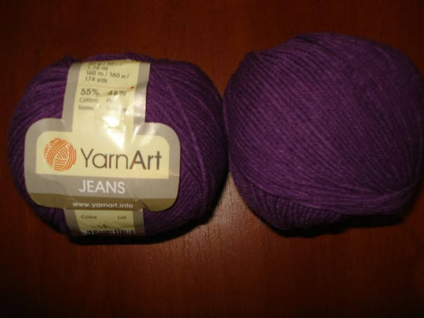 

YarnArt Jeans - 50 фиолетовый