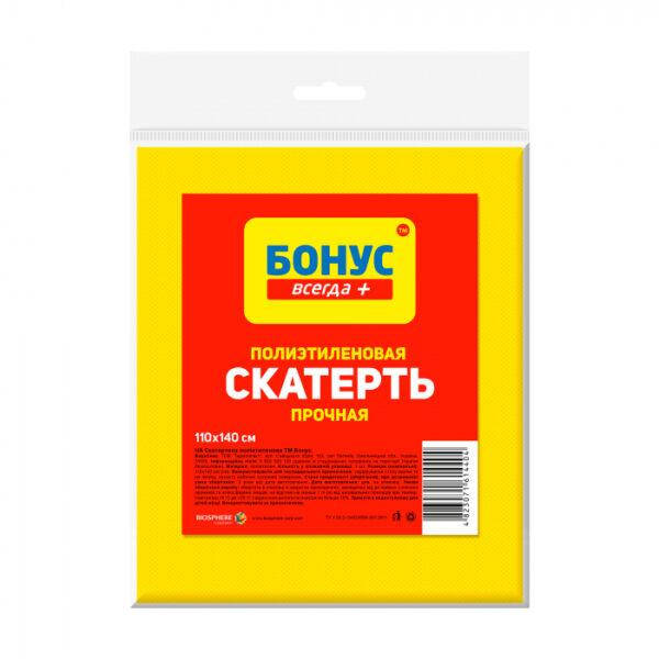 

Скатерть Бонус прочная полиэтиленовая ( микс ), 110х140 см