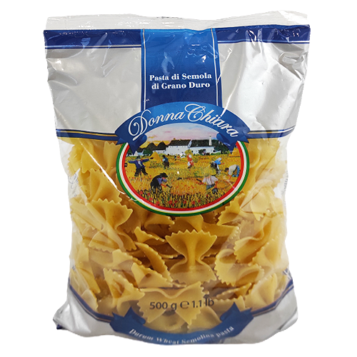 

Макарони Донна Чіара Бантики №79 Donna Chiara Farfalloni 500g 24шт/ящ (Код : 00-00001673)
