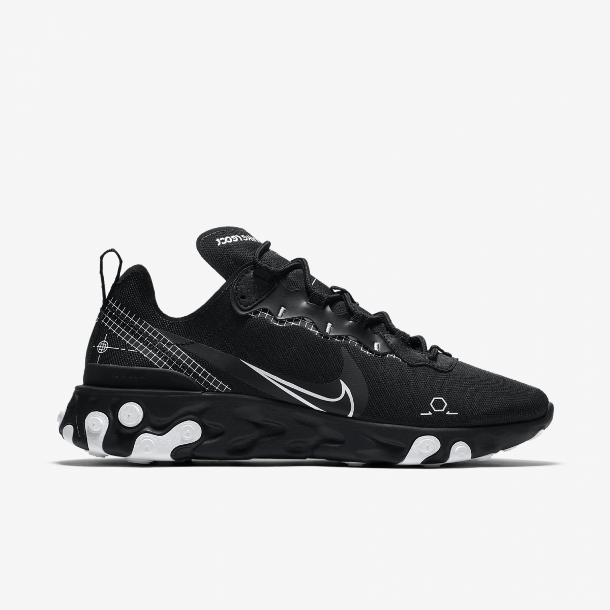 

Мужские кроссовки Nike React Element 55 CU3009-001, Черный
