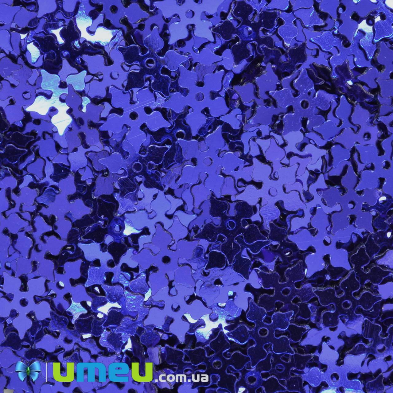 

Пайетки Индия снежинка, 9 мм,Синие, 5 г (PAI-042014)