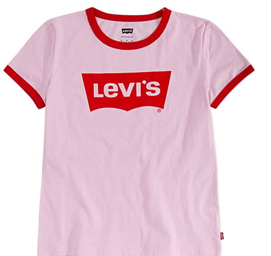

Футболка Levi's Girls оригинал левайс, Светло-розовый