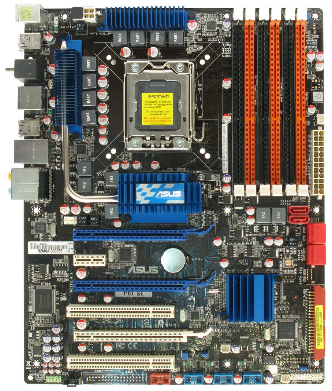 

ТОПОВАЯ НАДЕЖНАЯ Материнская Плата Socket LGA 1366 ASUS P6T SE SLI на X58 чипсете ( 6 слотов DDR3) сГАРАНТИЕЙ