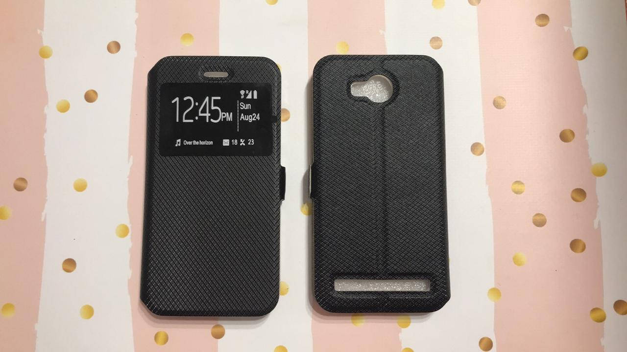 

Чехол-книжка для Huawei Y3-II Y3-2 Чёрный, Черный