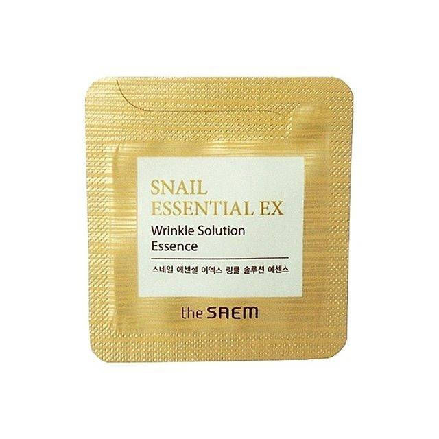 Улиточный крем от морщин The Saem Snail Essential EX, пробник