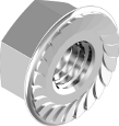

DIN6923 Гайка М8 фл. 6 цинк(белый) зубч. Гайка с фланцем зубчатая [6L20000006L0806020]