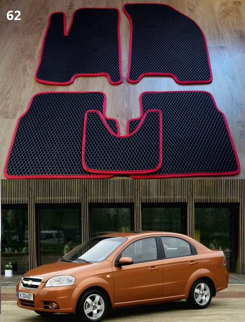 

Коврики ЕВА в салон Chevrolet Aveo Т250 '06-11, Черный