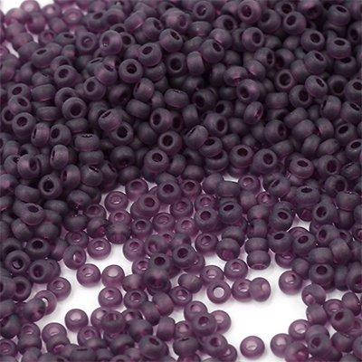 

150-10/0-20080 Бісер Чехія (прозорий матовий, аметистовий темний)