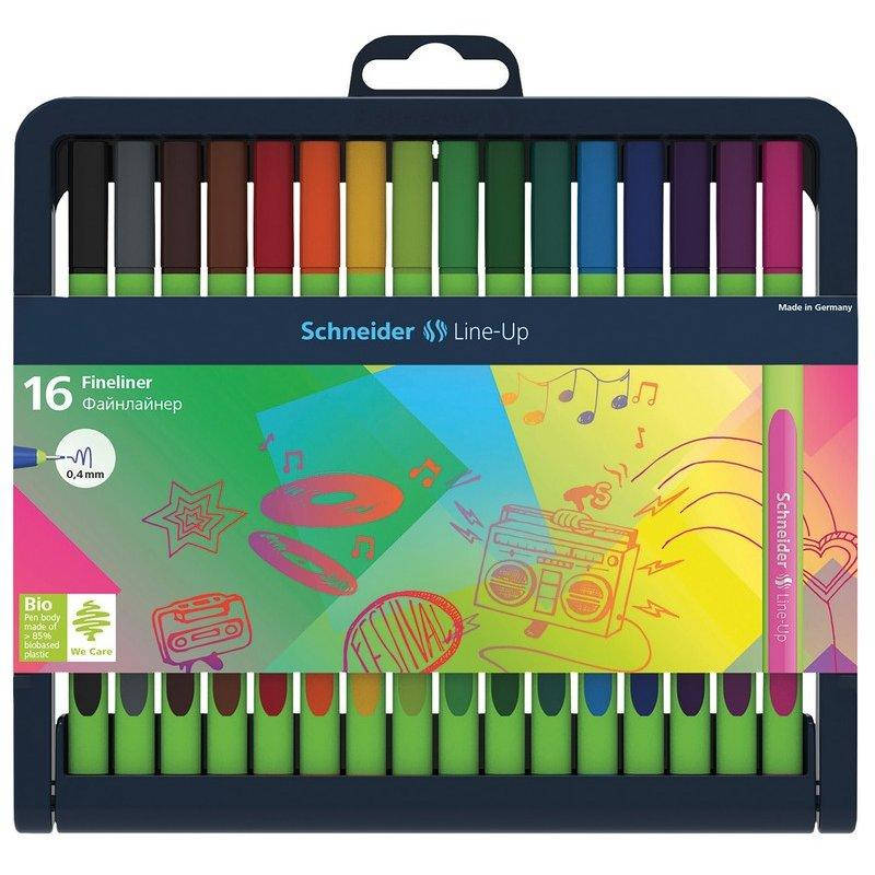 

Набор разноцветных лайнеров Schneider Line-up, 16 цветов (S191092)