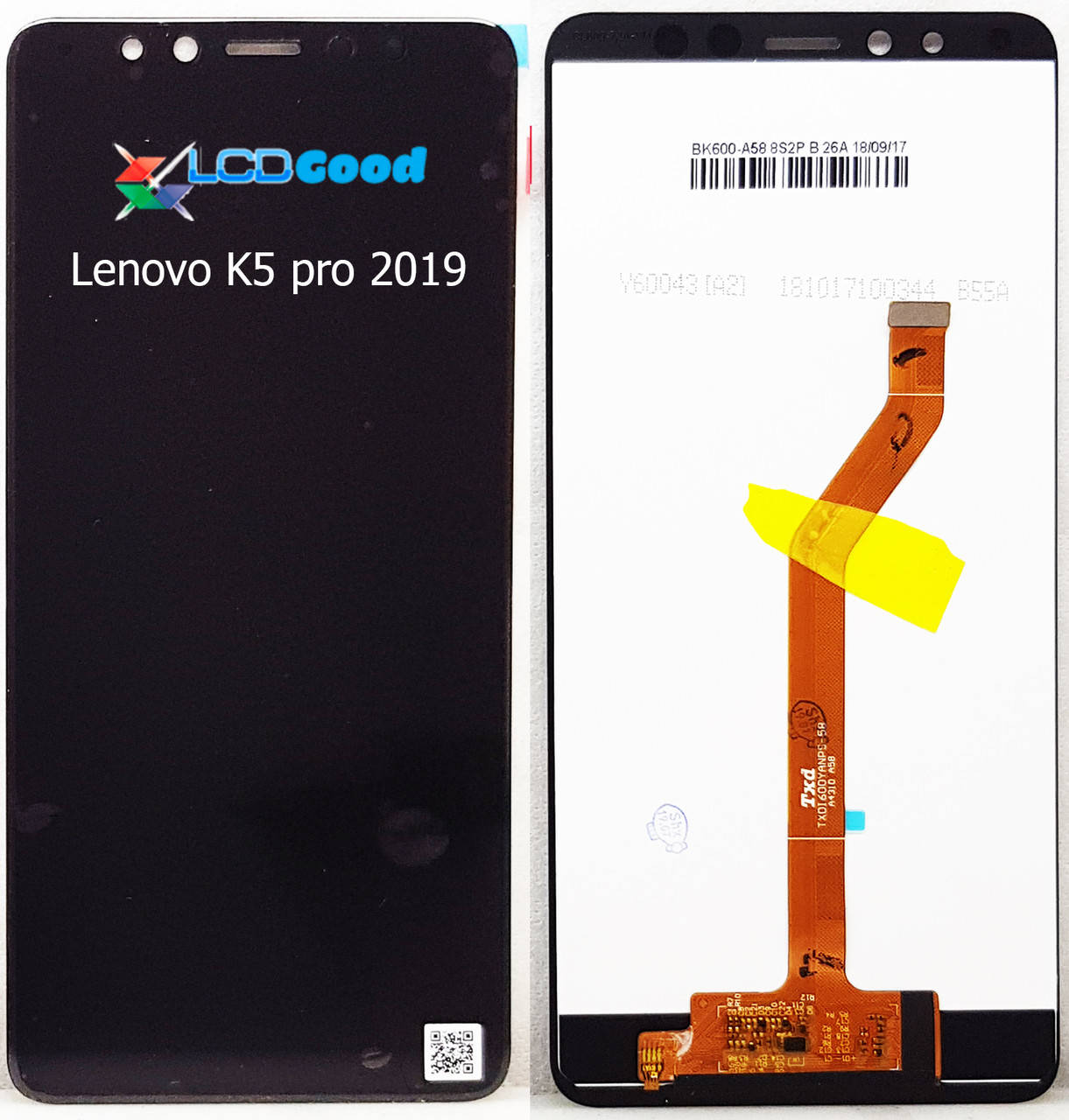 

Модуль ( дисплей + сенсор ) Lenovo K5 pro 2019 L38041 Чорний, Черный
