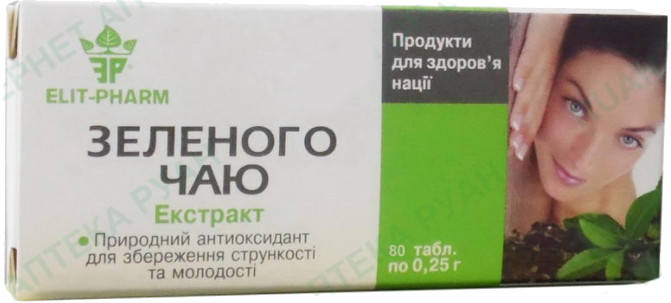 

Экстракт Зеленого чая (Элит-Фарм) 80 табл.