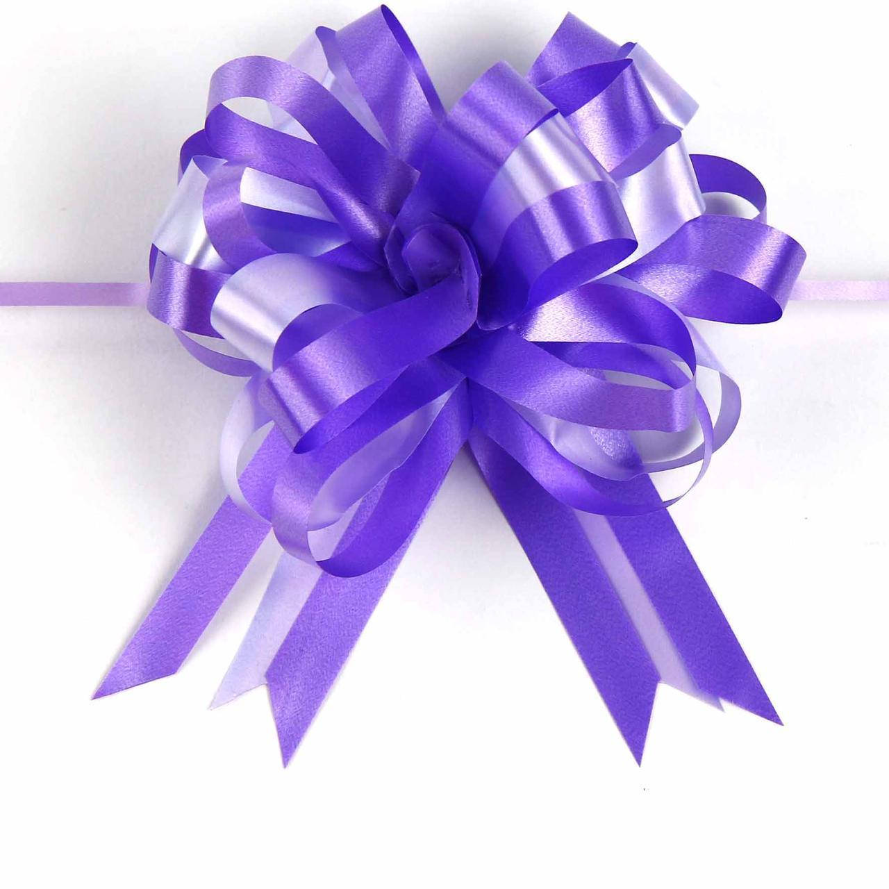 

Бант подарочный диаметр 10 см фиолетовый ширина ленты 3.5 см