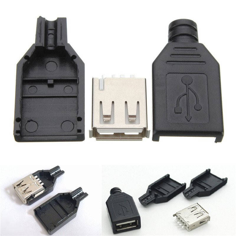 

USB Штекер, разъем в разборном корпусе