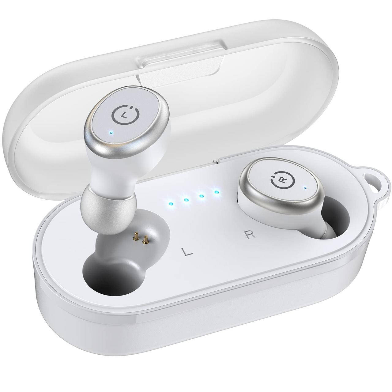 

TOZO T10 Bluetooth 5.0 Беспроводные наушники с чехлом для беспроводной зарядки IPX8 Водонепроницаемые