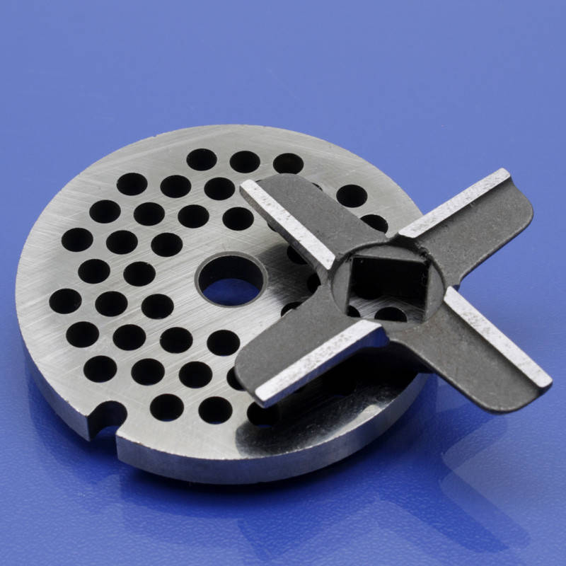 

Оригинал нож для мясорубки Zelmer односторонний №5 и решетка