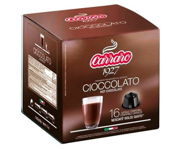 

ШОКОЛАД капсулах Carraro Nescafe Dolce Gusto CIOCCOLATO 16 шт.