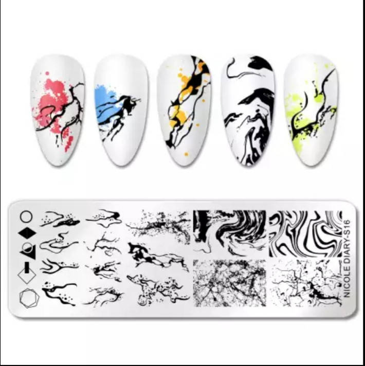 

Пластина для стемпинга Nicole Diary-S16