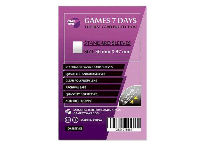 

Протекторы для карт Games7Days (56 х 87 мм, Standard USA, 100 шт.) (STANDART)