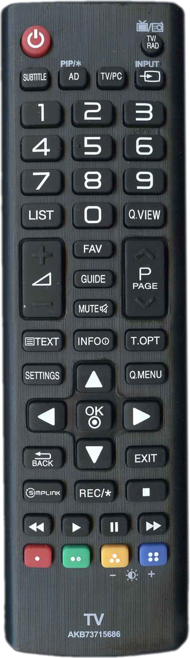 

Пульт ду lg AKB73715686