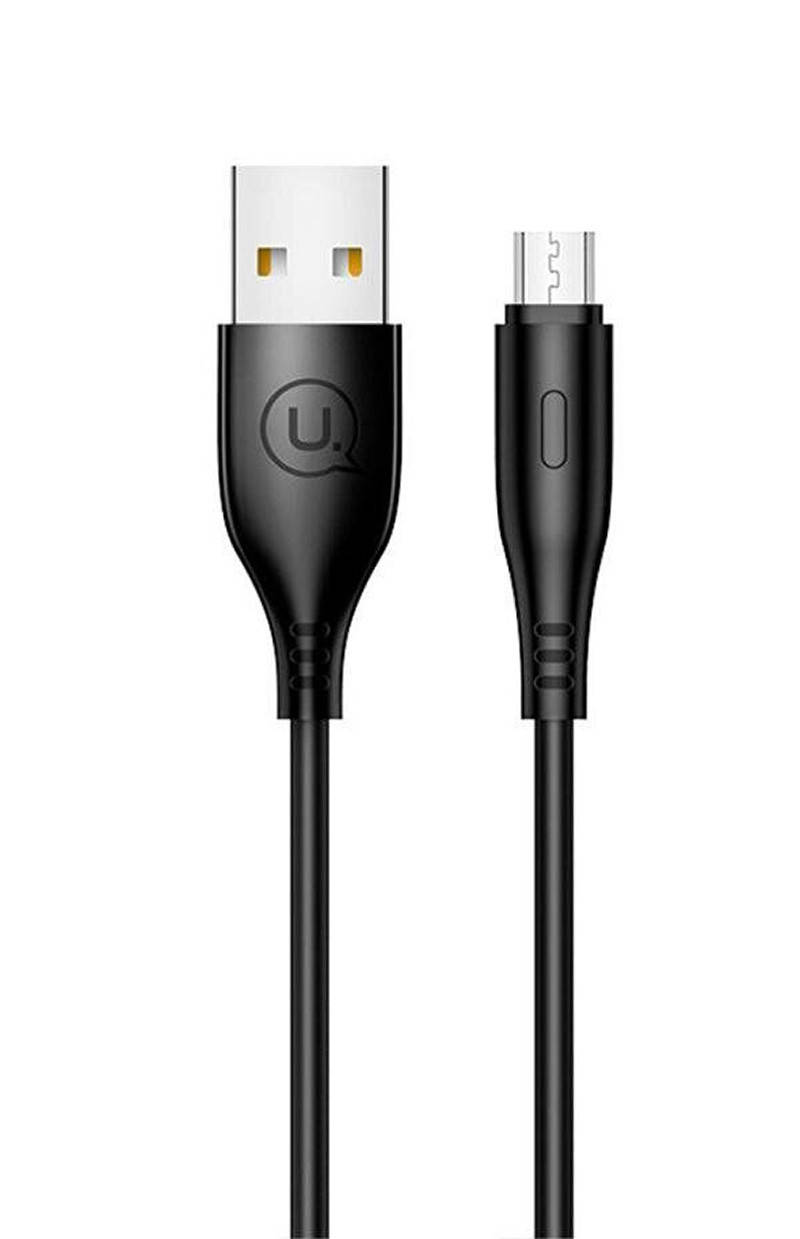 

Кабель для зарядки телефона/ смартфона Usams US-SJ268 U18 USB - Micro USB 2 А 1 м Черный (SJ268USB01)